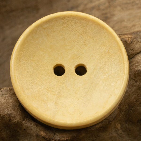 Two-Hole Dotted Wood Buttons Bowl-Shaped 50 Pack
