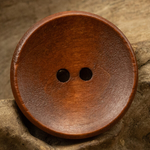 Two-Hole Dotted Wood Buttons Bowl-Shaped 50 Pack