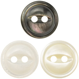 11.5mm Fish-Eye Design Natural Pearl Shell Buttons for Silk Shirts,10PCS 