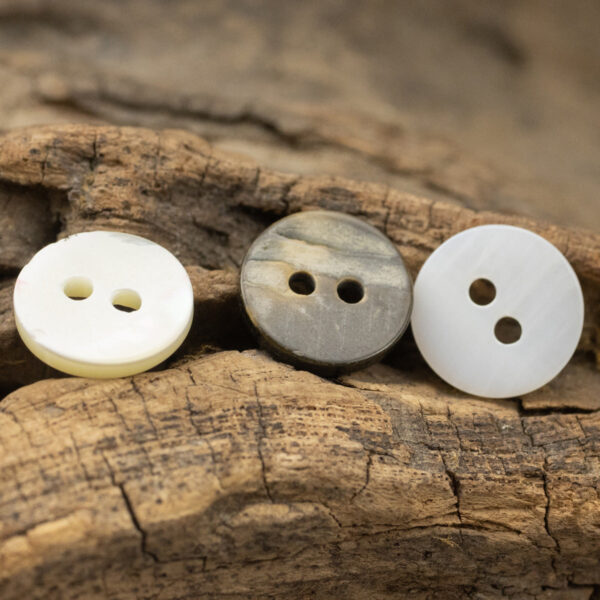 11.5mm Fish-Eye Design Natural Pearl Shell Buttons for Silk Shirts,10PCS