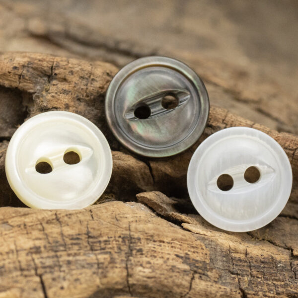 11.5mm Fish-Eye Design Natural Pearl Shell Buttons for Silk Shirts,10PCS