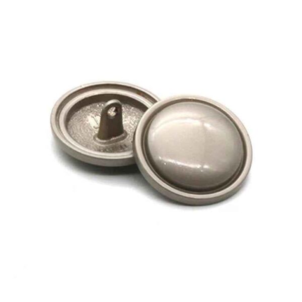 1 Inch Round Thin Edge Metal Shank Buttons for Sewing 20pcs
