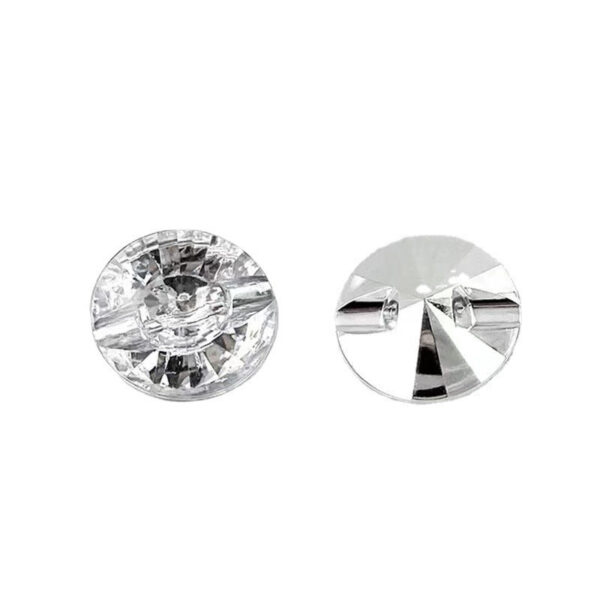 10-50mm White Acrylic Buttons for Home Textiles Sofa Cushions 150 Pack - Image 3