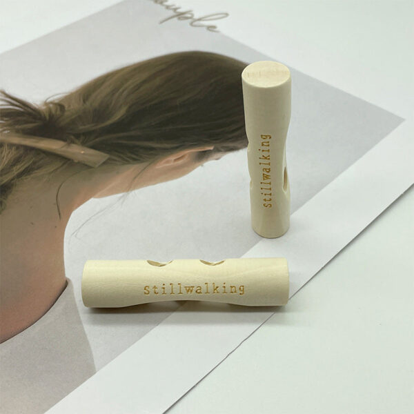 60mm Long Strip Ivory Wooden Toggle Buttons with English Letters for Coats Jackets 20pcs - Image 4