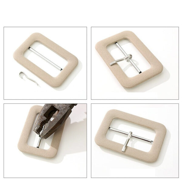 50mm 12-Color D-Ring Fabric-Covered Buckles for Coat Belt Cuff Adjustment 48 Pack - Image 3