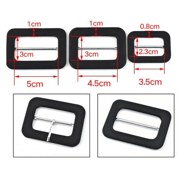 50mm 12-Color D-Ring Fabric-Covered Buckles for Coat Belt Cuff Adjustment 48 Pack - Image 8