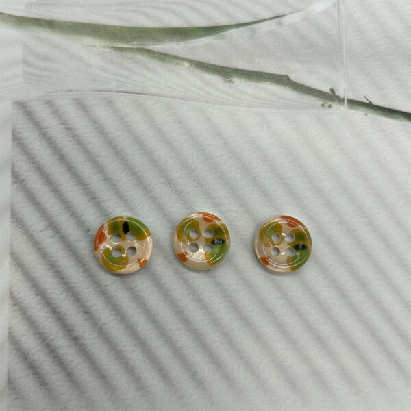 11.5mm Ethnic Style Vintage Round Colorful Dotted Pearl Shell Buttons 30pcs - Image 9