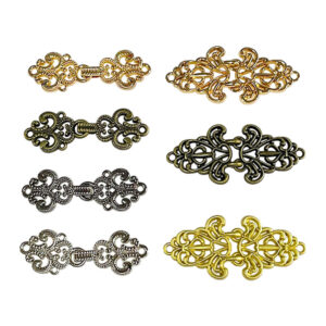 Vintage Chinese Style Metal Frog Buttons for Hanfu 14 Pack(7 Styles)
