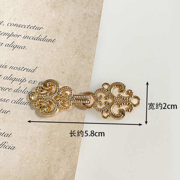 Vintage Chinese Style Metal Frog Buttons for Hanfu 14 Pack(7 Styles) - Image 5