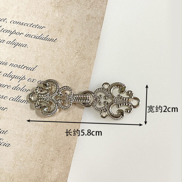 Vintage Chinese Style Metal Frog Buttons for Hanfu 14 Pack(7 Styles) - Image 4