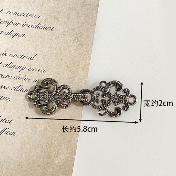 Vintage Chinese Style Metal Frog Buttons for Hanfu 14 Pack(7 Styles) - Image 10