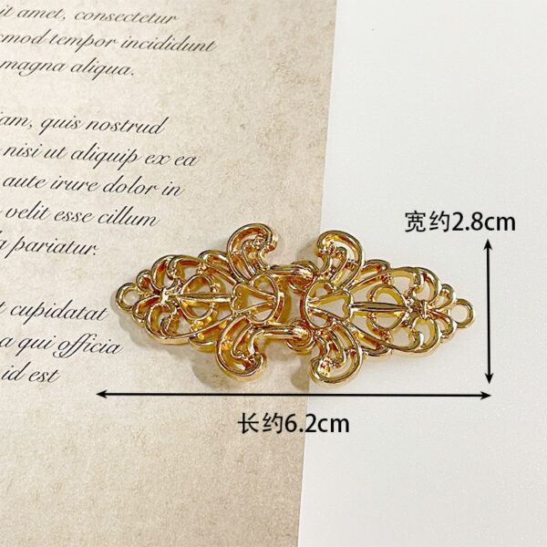 Vintage Chinese Style Metal Frog Buttons for Hanfu 14 Pack(7 Styles) - Image 9