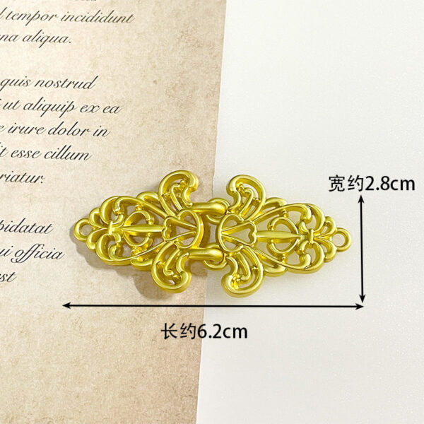 Vintage Chinese Style Metal Frog Buttons for Hanfu 14 Pack(7 Styles) - Image 6