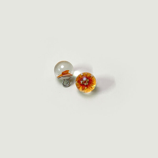 10mm Chinese Palace Style Dried Flower Glass Bead Shank Buttons 50 Pack(10 Mixed Colors) - Image 4