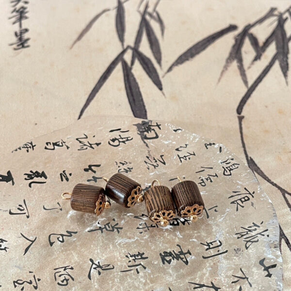 8mm Wooden Buttons Red Sandalwood Beads for Chinese Style Tang Suit Hanfu 50pcs - Image 5