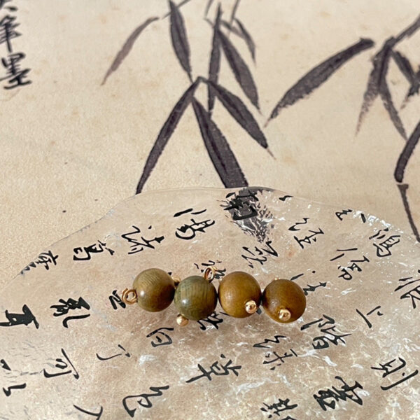8mm Wooden Buttons Red Sandalwood Beads for Chinese Style Tang Suit Hanfu 50pcs - Image 7