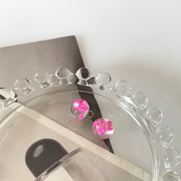 10mm Transparent Sequin Round Bead Buttons for Cheongsam Cuff Collar 50pcs - Image 6
