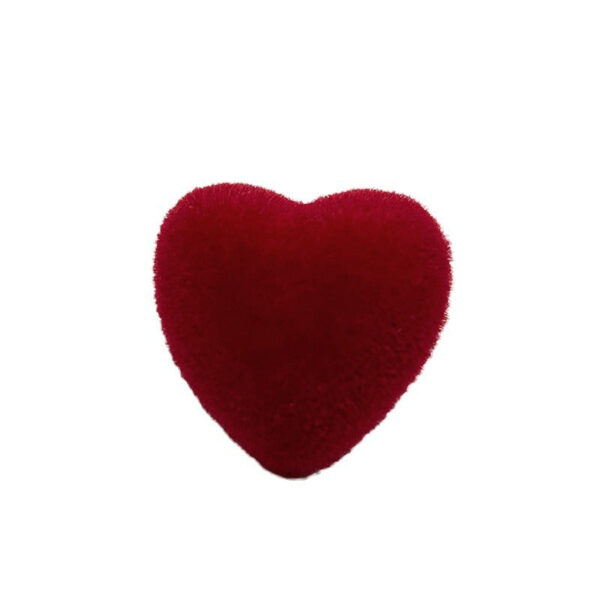 17.5mm Colorful Flocked Heart Buttons for Sweaters Knitwear Coats 56 Pack - Image 3