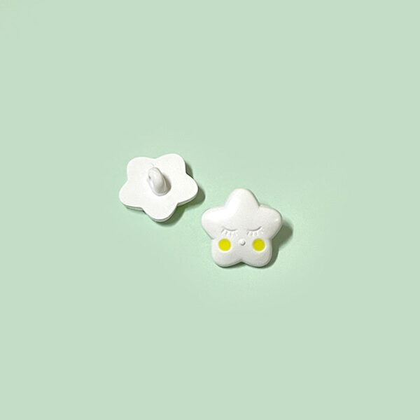 15/18mm Cartoon Colorful Star-Shaped Plastic Shank Buttons for Baby Clothing 60 Pack - Image 5