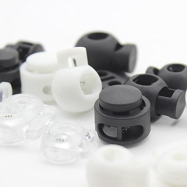 540Pcs Plastic Cord Locks For Drawstrings Double Hole Spring Stopper Fastener Slider Toggles End - Image 2