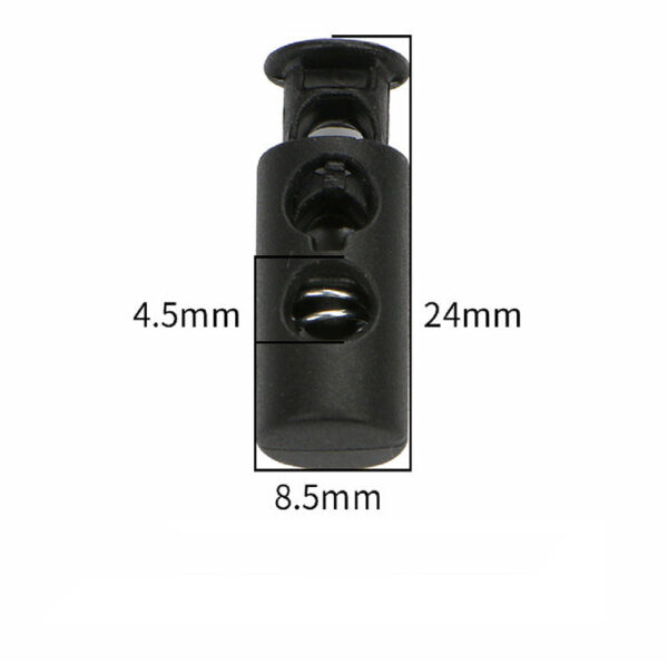 540Pcs Plastic Cord Locks For Drawstrings Double Hole Spring Stopper Fastener Slider Toggles End - Image 6