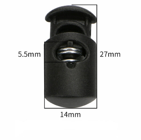 540Pcs Plastic Cord Locks For Drawstrings Double Hole Spring Stopper Fastener Slider Toggles End - Image 8