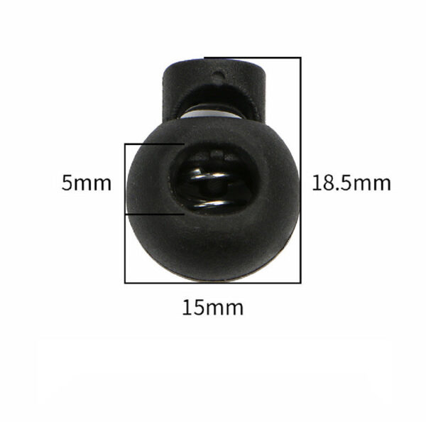 540Pcs Plastic Cord Locks For Drawstrings Double Hole Spring Stopper Fastener Slider Toggles End - Image 5