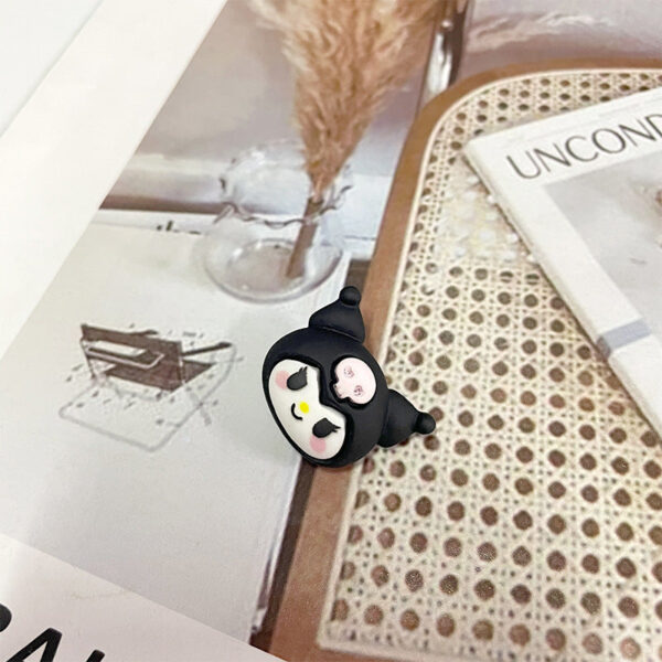 49pcs Children Colorful Cartoon Plastic Buttons Kuromi Strawberry Bear Cat Paw Sunflower - Image 10