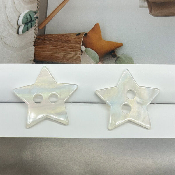 35mm Two-Hole Colorful Star-Shaped Buttons for Coats Padded Jackets 100pcs - Image 5