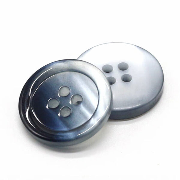 15-25mm Round Gradient Color Four-Hole Pearlized Resin Buttons for Sweaters Coats 40pcs - Image 5