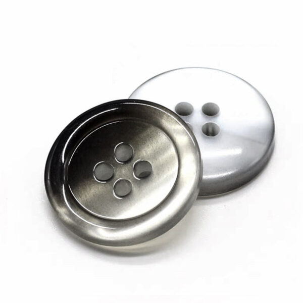 15-25mm Round Gradient Color Four-Hole Pearlized Resin Buttons for Sweaters Coats 40pcs - Image 7