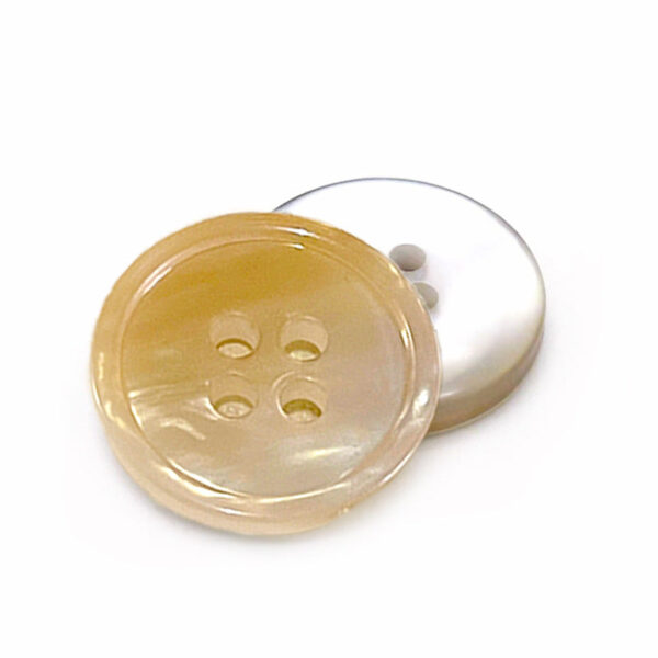 15-25mm Round Gradient Color Four-Hole Pearlized Resin Buttons for Sweaters Coats 40pcs - Image 8