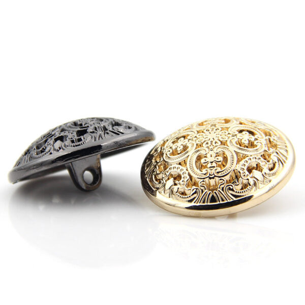 15-28mm Palace-Style Vintage Metal Hollow Shank Buttons for Coats 20pcs - Image 2