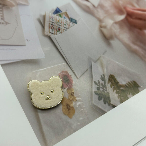 23mm Teddy Bear Flannelette-Faced Metal Buttons with Shanks for Coats 12PCS - Image 4