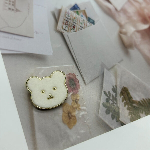 23mm Teddy Bear Flannelette-Faced Metal Buttons with Shanks for Coats 12PCS - Image 6