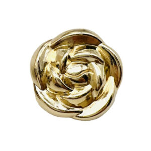 10-25mm Fashionable Metal Rose Buttons with Shanks Gold,Silver and Black