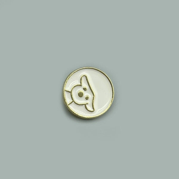 12mm Round Adorable Puppy Pattern Metal Buttons for Shirts and Knitwear 20pcs - Image 6