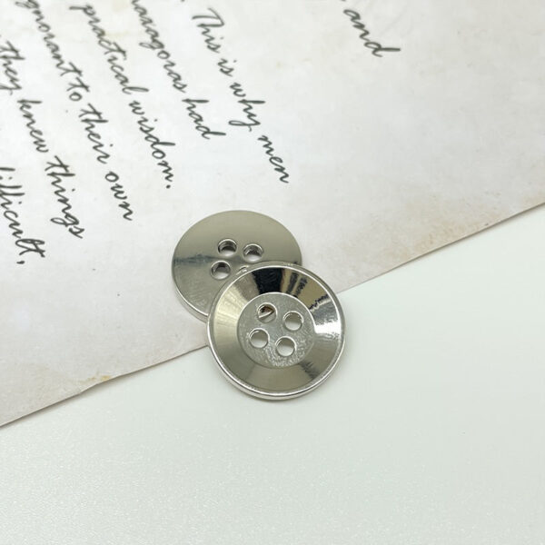11.5-25mm Round Four-Hole Wide-Edge Metal Buttons for Shirt Cufflinks,Coats,Knitwear - Image 7