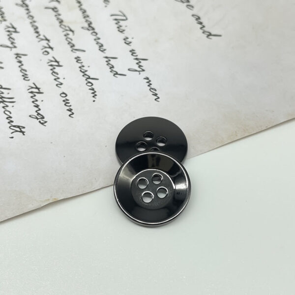 11.5-25mm Round Four-Hole Wide-Edge Metal Buttons for Shirt Cufflinks,Coats,Knitwear - Image 9