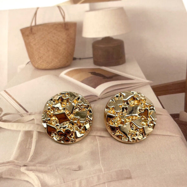 18/23mm Round Convex Metal Sewing Buttons with Playing Card Patterns 20pcs - Image 3