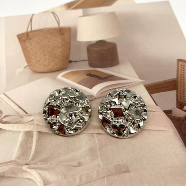 18/23mm Round Convex Metal Sewing Buttons with Playing Card Patterns 20pcs - Image 4