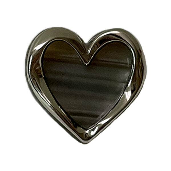 13-25mm Colorful Dual-Tone Heart-Shaped Metal Buttons with Shanks 48 Pack - Image 3