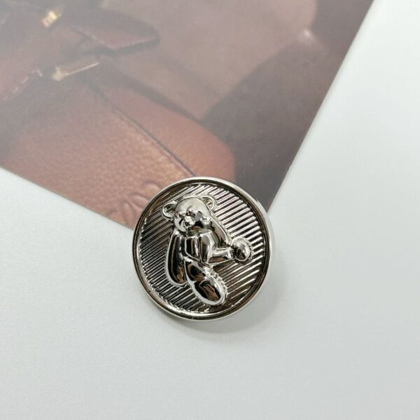 15-23mm Gold Silver 3D Teddy Bear Decorative Metal Buttons with Shanks 20pcs - Image 5