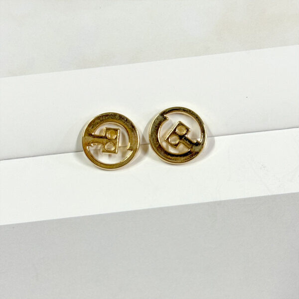 12.5/15mm Hollow Two-Hole Metal Buttons for Hand Sewing Shirts Sweaters 50pcs - Image 2