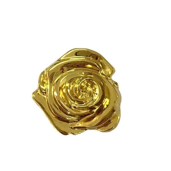 15/18/23mm 3D Vintage Flower Rose Hand Sewing Metal Buttons for Sweaters 50pcs