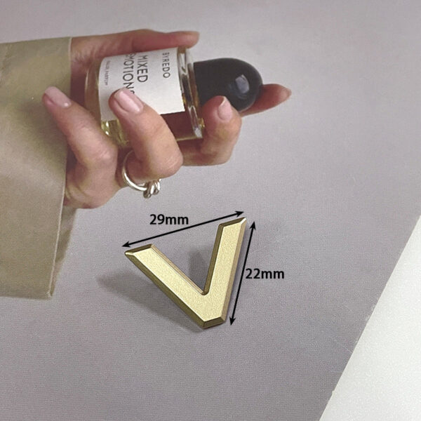 29mm Gold Silver Black Two-Pronged V-Shaped Metal Buttons for Leather Bags Shoes 100pcs - Image 5