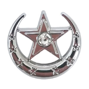13mm Gold Silver Hollow Moon Diamond Star Metal Buttons for Knit Cardigans Shirts 20PCS