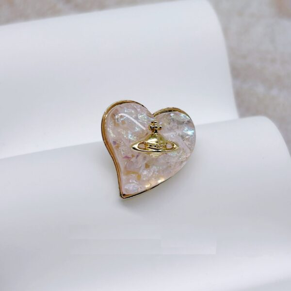 21mm Heart-Shaped Metal and Resin Combination Buttons for Sweaters Knitwear 50pcs - Image 4