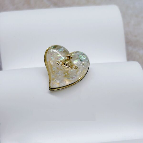 21mm Heart-Shaped Metal and Resin Combination Buttons for Sweaters Knitwear 50pcs - Image 5