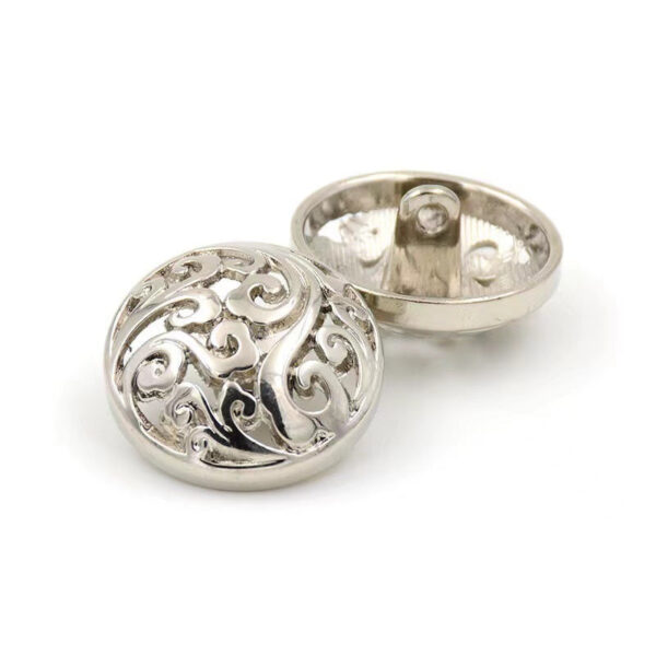 12-25mm Vintage Chinese Palace Style Metal Hollow Cloud Buttons with Shanks 50pcs - Image 3